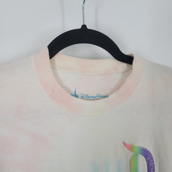 Disney Cotton Candy Tie Dye Rainbow Crewneck Spririt Jersey S - Picture 5 of 9